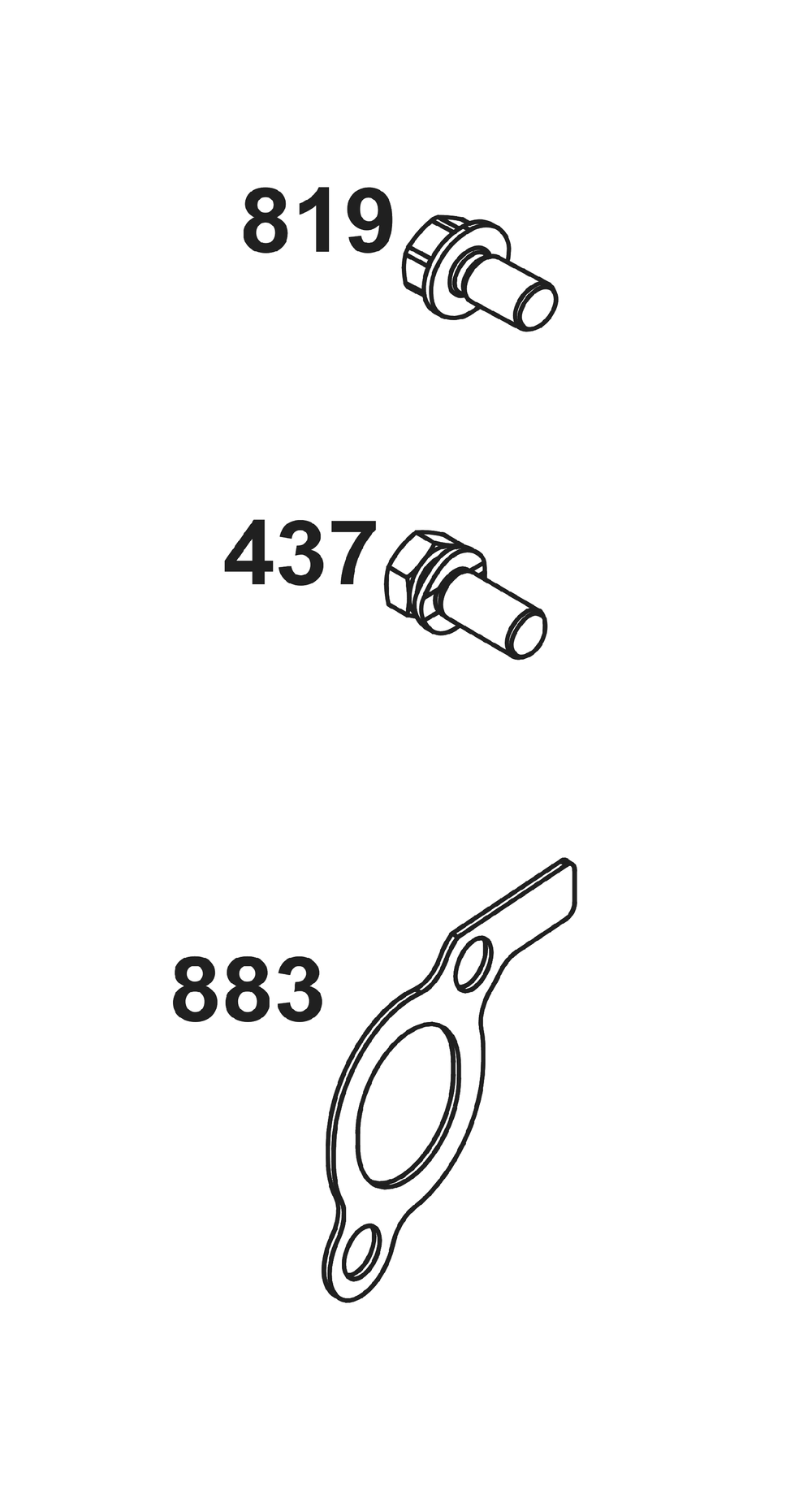 Exhaust Group Diagram and Parts List for 386447-0425-G1 200000 - 399999 Briggs and Stratton Engine